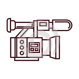 Digital video camera. Film camera. Cinematography