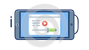 Digital Video Player Interface, vector design Generative AI