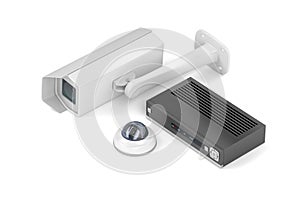 Digital video recorder and surveillance cameras