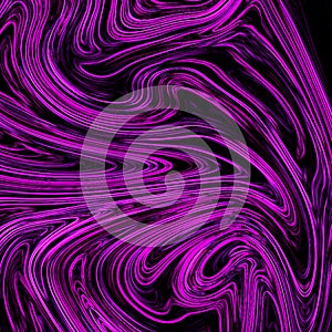 Digital violet abstract background with liquify flow