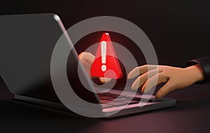 Digital Virus Threat Spyware Attack on Computer Network