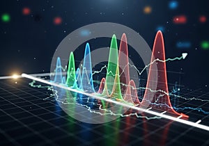 A digital visualization depicting a 3D