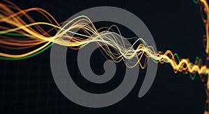 Digital visualization of sound frequency data