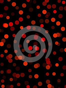 Digital vivid red on black photo