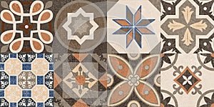 Digital wall tiles design,Print in Ceramic Industries Beautiful set of tiles in portuguese, spanish, italian style in wall decor.