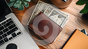 Digital wallet interface with savings