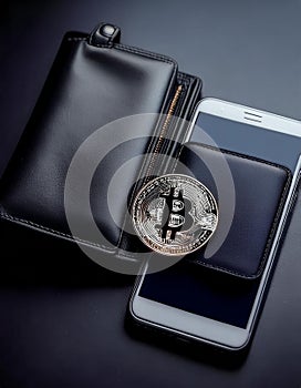 Digital wallet with a minimalist design, emphasizing simplicity and user-friendly interface security