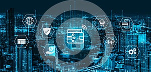 Digital wallet and online payment security system concept Parse