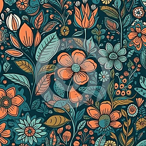 digital wallpaper utilizes the vector flowers