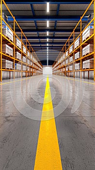 Digital Warehouse Environment with Augmented Reality Elements