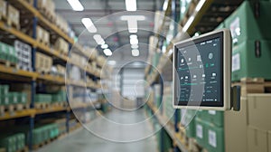 The digital warehouse system.AI generated image