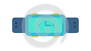 Digital Watch Accessory Flat Vector Icon, vector design Generative AI