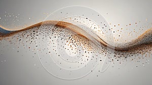 Digital Wave: An abstract wave of binary code, pixels, and geometric shapes, illustrating the flow of digital information and