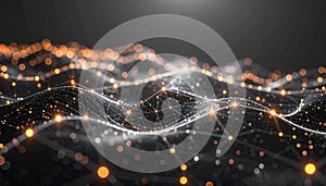 Digital Wave of Connected Data Points