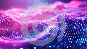 Digital wave creating a dynamic data mesh network