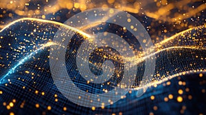 Digital wave creating a modern data network