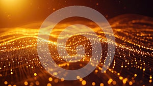 Digital wave creating a modern network data flow