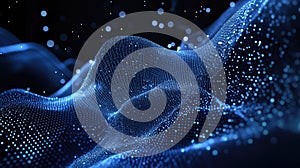 Digital wave creating a modern technology mesh network