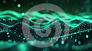 Digital wave data flow abstract technology background