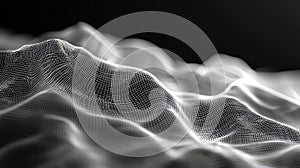 Digital wave data representing network connection technology