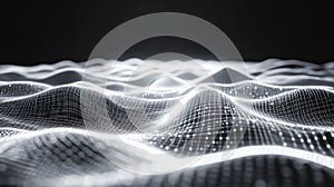 Digital wave grid connecting nodes and forming abstract data network