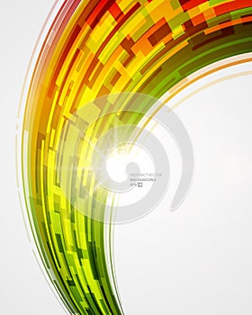 Digital wave hi tech data flow innovation connect light glow explosion background template vector