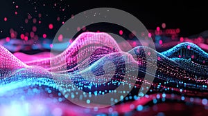 Digital wave particles creating a big data network