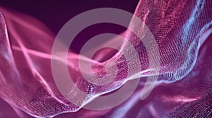 Digital wave particles creating a futuristic abstract background