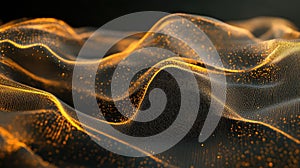 Digital wave particles flowing data communication network