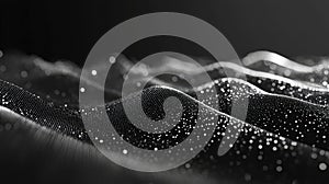 Digital wave particles flowing data stream technology