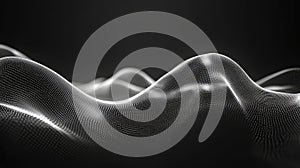 Digital wave pattern forming abstract data points