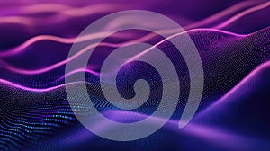 Digital wave pattern showing abstract data flowing and network connecting