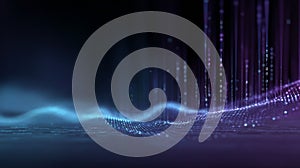 Digital wave processing binary code data transfer