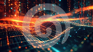 Digital wave processing data network connection technology