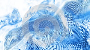 Digital wave surface creating abstract technology background