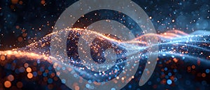 Digital Waves of Connectivity and Information. Concept Technology Trends, Data Security, Online