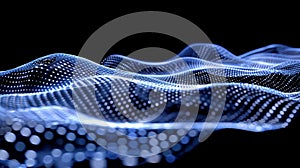 Digital Wavy Pattern, Abstract Network Background