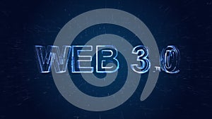 Digital Web 3.0 concept. Semantic Web and AI algorithms analyze, interpret and evaluate data such as DeFi, Crypto, NFT, DApps,