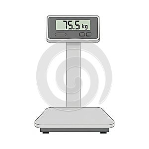 Background is plain white, emphasizing the scale's clean lines and