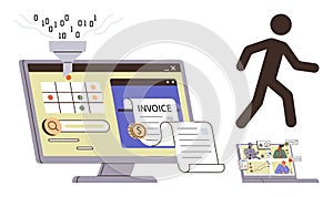Digital Workflow Automation with Data Processing, Invoice Management, and Task Organization