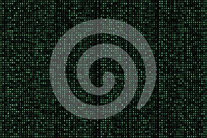 Green digital code background material,Generative AI