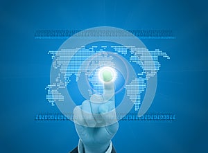 Digital world concept graphic