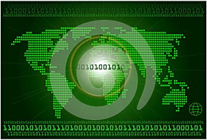 Digital world concept graphic