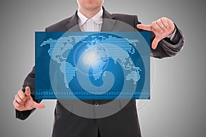 Digital world concept graphic