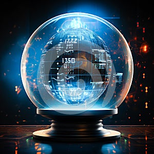 Digital World: Futuristic Globe