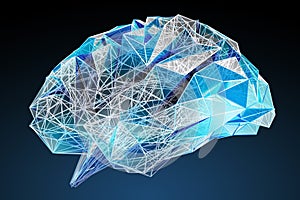 Digital x-ray human brain 3D rendering