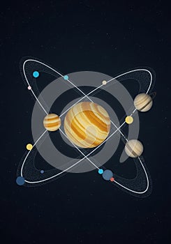 A digitally created image depicting a stylized representation of the