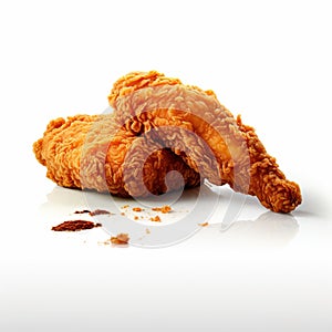 Digitally Enhanced Fried Chicken With Seasoning - Group F64 Inspired Matte Photo