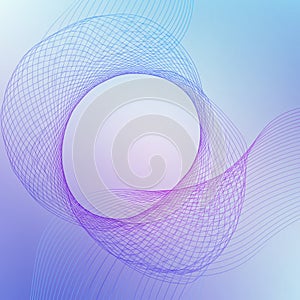 A digitally generated abstract design featuring an intricate mesh pattern of wavy