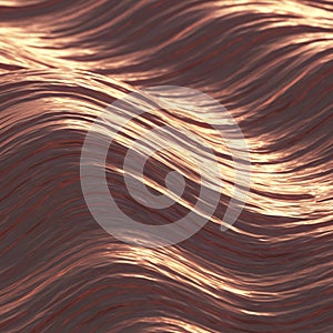 A digitally generated abstract image features undulating, wave-like